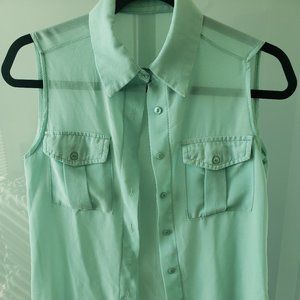 Mint green blouse